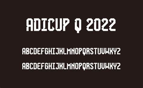 adicup q font 2022.